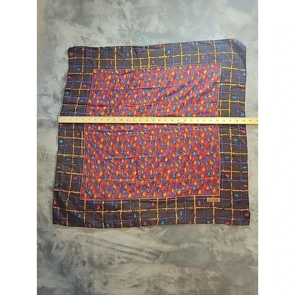 GIVENCHY-Nouvelle Boutique-Square Hand rolled Silk Scarf-29